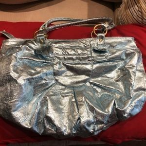 Metallic Blue Purse
